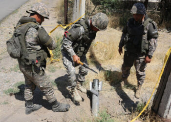 В г. Арыс продолжаются работы по ликвидации последствий взрывов на складе боеприпасов