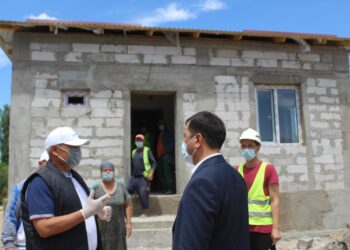 Төлеби ауданында селден зақым келген 42 үй жаңадан салынуда