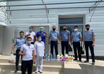 Бәйдібектік полицейлер қайырымдылық жұмыстарына өз үлесін қосты