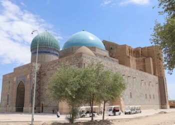 Қожа Ахмет Ясауи күмбезін қайта жаңарту жұмыстары аяқталды