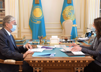 Қазақстан Президенті Мемлекеттік қызмет істері агенттігінің төрағасы Анар Жайылғанованы қабылдады