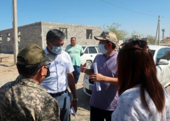 Мақтааралдағы құрылыс жұмысына партиялық бақылау жүргізілді