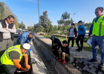 Шымкент: Түркістан көшесіндегі жөндеу жұмыстары қатаң бақылауда
