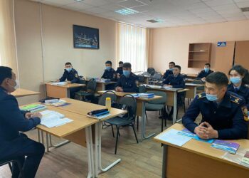 Шымкент қаласы Полиция департаменті бастығының орынбасары академия шәкірттеріне дәріс оқыды