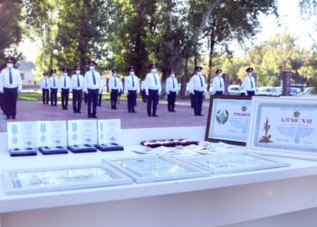 Шымкент: Үздік полиция қызметкерлері марапатталды