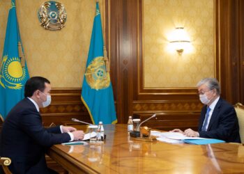 Президент Қарағанды облысының әкімі Жеңіс Қасымбекті қабылдады