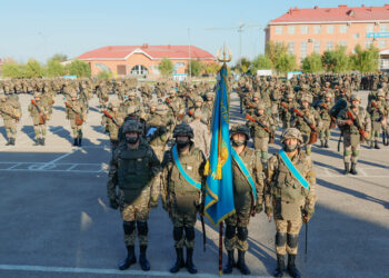 Шымкентте әскери қызметшілер қорытынды тексеруді тапсыруға кірісті