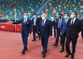 Қазақстанның Тұңғыш Президенті жаңа Жеңіл атлетика спорт кешеніне барды