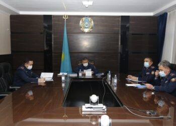 Түркістан облысында бірқатар тәртіп сақшылары марапатталды