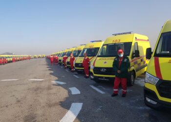 ТҮРКІСТАН ОБЛЫСЫНЫҢ ЖЕДЕЛ-ЖӘРДЕМ ҚЫЗМЕТІ 77 КӨЛІКПЕН ТОЛЫҚТЫ