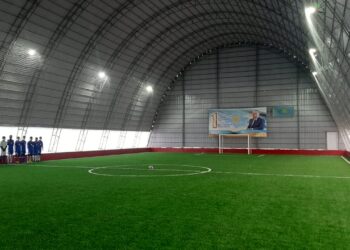 ТҮРКІСТАН: ФУТБОЛ МАНЕЖІ АШЫЛДЫ