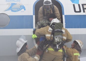 «АЭРОПОРТ ШЫМКЕНТ» АҚ НЫСАНЫНДА ӨРТКЕ ҚАРСЫ ОҚУ-ЖАТТЫҒУ ӨТТІ