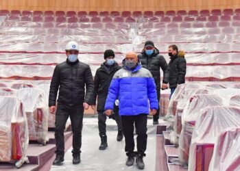 Өмірзақ Шөкеев облыс орталығында құрылысы жүргізіліп жатқан нысандардың жұмысымен танысты