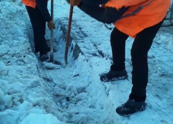 Қар үйінділерін тазарту жұмыстары атқарылуда