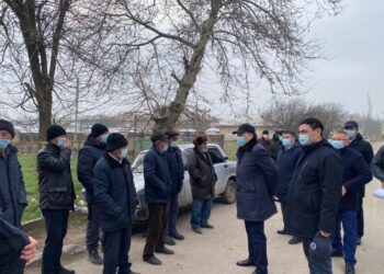 Е. Тоғжанов бастаған жұмыс тобы Түркістан облысының шекара маңындағы аудандарын аралады