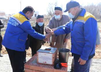 ЖҮСІП АТА КЕСЕНЕСІ ЖАНЫНДА САПАР ОРТАЛЫҒЫНЫҢ ІРГЕТАСЫ ҚАЛАНДЫ