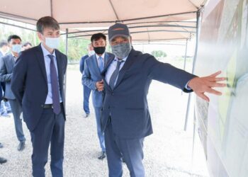 САУРАН АУДАНЫНЫҢ ӘКІМШІЛІК-ІСКЕРЛІК ОРТАЛЫҒЫНЫҢ БАС ЖОСПАРЫ ТАНЫСТЫРЫЛДЫ