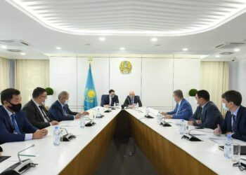 ТҮРКІСТАН ОБЛЫСЫНЫҢ ӘКІМДІГІ МЕН «САМҰРЫҚ-ҚАЗЫНА» АҚ БІРЛЕСКЕН ЖОБАЛАРДЫ ТАЛҚЫЛАДЫ