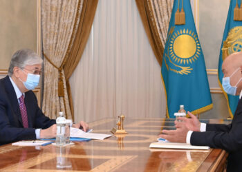 Мемлекет басшысы Түркістан облысының әкімі Өмірзақ Шөкеевті қабылдады