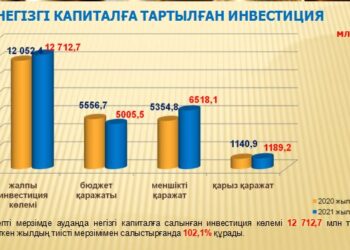 ШАРДАРА АУДАНЫНДА НЕГІЗГІ КАПИТАЛҒА 12 МЛРД ТЕҢГЕДЕН АСТАМ ИНВЕСТИЦИЯ ТАРТЫЛҒАН