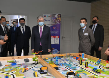 ПРЕЗИДЕНТ «Alatau Creative Hub» ОРТАЛЫҒЫНЫҢ ЖҰМЫСЫМЕН ТАНЫСТЫ