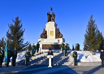 ӨСКЕМЕНДЕ ТӘУЕЛСІЗДІК МОНУМЕНТІ АШЫЛДЫ