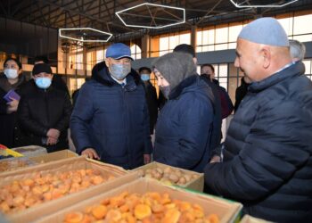 Ө.ШӨКЕЕВ ЭКОБАЗАР МЕН АЗЫҚ-ТҮЛІК БЕЛДЕУІНІҢ ЖАЙ-КҮЙІМЕН ТАНЫСТЫ