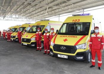 ТҮРКІСТАНДА ЗАМАНАУИ ЖЕДЕЛ ЖӘРДЕМ ОРТАЛЫҒЫ БОЙ КӨТЕРДІ