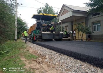 ҮШ КӨШЕГЕ АСФАЛЬТ ТӨСЕЛДІ