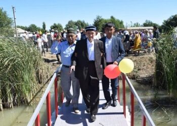 ОТЫРАРДА 84 ЖАСТАҒЫ ЗЕЙНЕТКЕР АУЫЛЫНА КӨПІР САЛЫП БЕРДІ