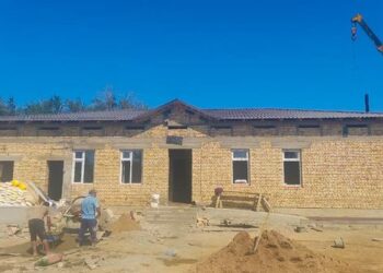 ОРДАБАСЫДА ЕКІ МЕДИЦИНАЛЫҚ НЫСАННЫҢ ҚҰРЫЛЫСЫ ЖҮРІП ЖАТЫР