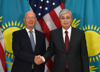 ПРЕЗИДЕНТ ДҮНИЕЖҮЗІЛІК ЭКОНОМИКАЛЫҚ ФОРУМНЫҢ НЕГІЗІН ҚАЛАУШЫ ӘРІ АТҚАРУШЫ ДИРЕКТОРЫ КЛАУС ШВАБПЕН КЕЗДЕСТІ