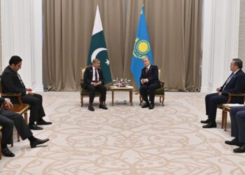 МЕМЛЕКЕТ БАСШЫСЫ ПӘКІСТАН ПРЕМЬЕР-МИНИСТРІ ШАХБАЗ ШАРИФПЕН КЕЗДЕСТІ