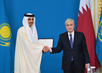 ПРЕЗИДЕНТ ҚАСЫМ-ЖОМАРТ ТОҚАЕВ ҚАТАР ӘМІРІ ШЕЙХ ТӘМИМ БЕН ХАМАД ӘЛ ТӘНИДІ  «АЛТЫН ҚЫРАН» ОРДЕНІМЕН  МАРАПАТТАДЫ