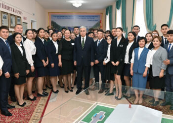 ПРЕЗИДЕНТ М.ӘУЕЗОВ АТЫНДАҒЫ ПЕДАГОГИКАЛЫҚ КОЛЛЕДЖГЕ БАРДЫ