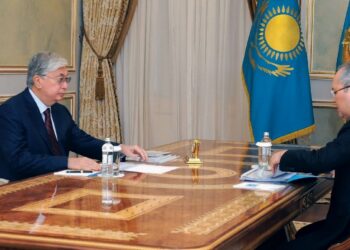 ҚАРЖЫЛЫҚ МОНИТОРИНГ АГЕНТТІГІНІҢ ТӨРАҒАСЫ ЖАНАТ ЭЛИМАНОВТЫҢ МЕМЛЕКЕТ БАСШЫСЫНА БАЯНДАМА ЖАСАДЫ