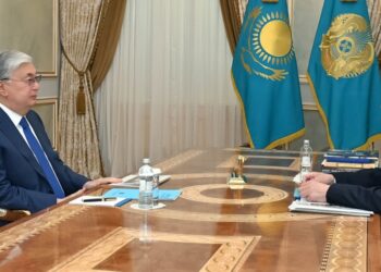 ПРЕЗИДЕНТ ӘЛ-ФАРАБИ АТЫНДАҒЫ ҚАЗҰУ-ДЫҢ РЕКТОРЫ ЖАНСЕЙІТ ТҮЙМЕБАЕВТЫ ҚАБЫЛДАДЫ