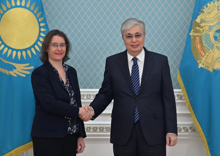 МЕМЛЕКЕТ БАСШЫСЫ ФРАНЦИЯ ПРЕЗИДЕНТІНІҢ АРНАУЛЫ ӨКІЛІ ИЗАБЕЛЬ ДЮМОНДЫ ҚАБЫЛДАДЫ