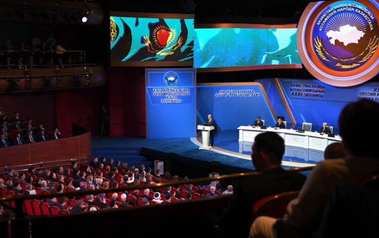 МЕМЛЕКЕТ БАСШЫСЫ ҚАСЫМ-ЖОМАРТ ТОҚАЕВТЫҢ ҚАЗАҚСТАН ХАЛҚЫ АССАМБЛЕЯСЫНЫҢ «ӘДІЛЕТТІ ҚАЗАҚСТАН: БІРЛІК, ТҰРАҚТЫЛЫҚ, ДАМУ» АТТЫ ХХХІІ СЕССИЯСЫНДА СӨЙЛЕГЕН СӨЗІ