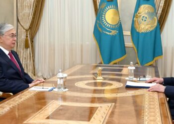 ПРЕЗИДЕНТ ҰЛТТЫҚ ҚАУІПСІЗДІК КОМИТЕТІНІҢ ТӨРАҒАСЫ ЕРМЕК САҒЫМБАЕВТЫ ҚАБЫЛДАДЫ