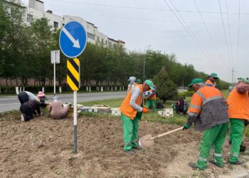 ШАҺАР КӨШЕЛЕРІ ГҮЛДЕНУДЕ