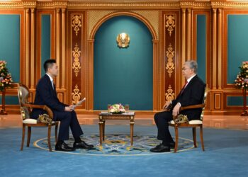 ҚАСЫМ-ЖОМАРТ ТОҚАЕВ ҚЫТАЙ ТЕЛЕАРНАСЫНА БЕРГЕН СҰХБАТЫНАН