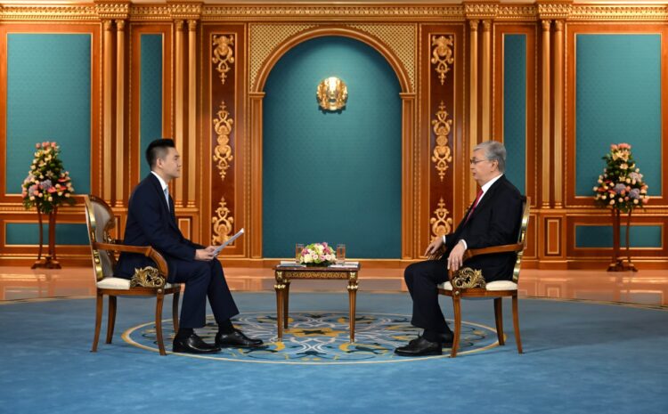 ҚАСЫМ-ЖОМАРТ ТОҚАЕВ ҚЫТАЙ ТЕЛЕАРНАСЫНА БЕРГЕН СҰХБАТЫНАН