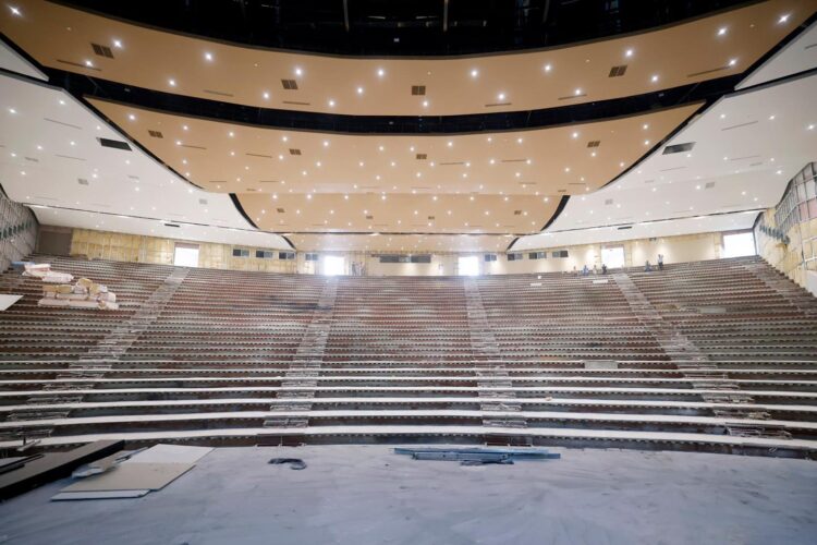 КОНГРЕСС-ХОЛЛ ҒИМАРАТЫНЫҢ ҚҰРЫЛЫСЫ АЯҚТАЛУҒА ЖАҚЫН