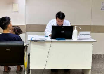 БАЛАЛАР МЕДИЦИНАЛЫҚ ТЕКСЕРІСТЕН ӨТТІ