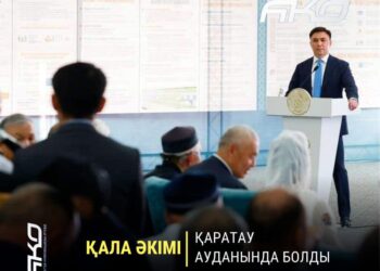 ҒАБИТ СЫЗДЫҚБЕКОВ ҚАРАТАУ ТҰРҒЫНДАРЫМЕН КЕЗДЕСТІ