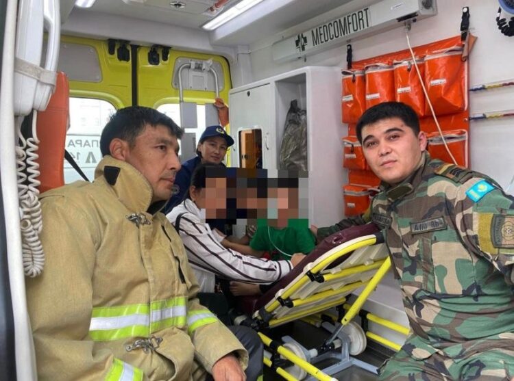 ШЫМКЕНТТІК ӨРТ СӨНДІРУШІЛЕР ЕКІ БАЛАНЫ ҚҰТҚАРДЫ