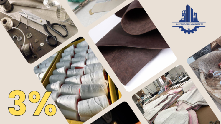 ЖЕҢІЛ ӨНЕРКӘСІП ЖОБАЛАРЫНА 3%-ДЫҚ НЕСИЕ ҚОЛЖЕТІМДІ