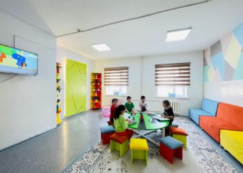 БАЛАЛАР АУРУХАНАСЫНЫҢ ІШІНЕН ОЙЫН АЛАҢДАРЫ АШЫЛДЫ