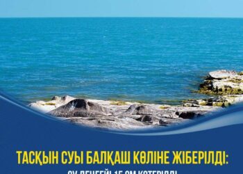 ТАСҚЫН СУЫ БАЛҚАШ КӨЛІНЕ ЖІБЕРІЛДІ